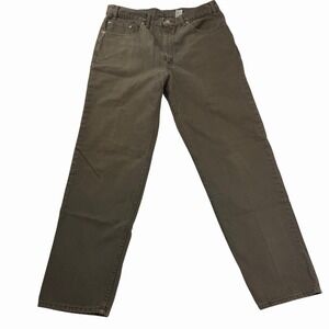 VTG Levi's 550 Relaxed Fit Moss Green Denim Jean Men W34 L32 Red Tab Made In USA